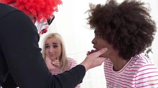 Cruel Clown Attacks 2 Girlfriends