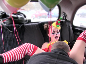 Driver Fucks Cute Valentine Clown