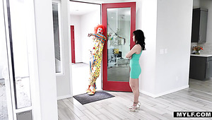 Horny Clown Fucks The Shit Out Of Charming And Emotional Alana Cruise