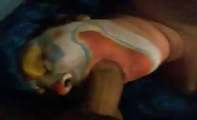 FAT CLOWN SUCKING COCK !!!  COSPLAY