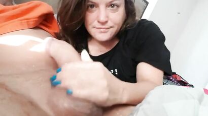 Mommy Choking On Girthy Knob   Big Penis