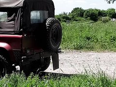 Fucking His Car At Side Of Road