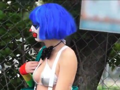 Teen Clown Mikayla Mico Fucked In Public For A Free Ride