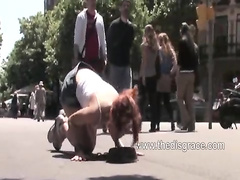 Redhead Tiedup And Fucked On The Streets