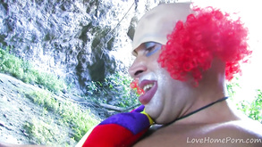 Busty Babe Gets Fucked By Clown Outdoors3