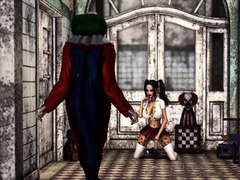 A Horny Girl Has Her First Anal Rough Fuck With Evil Clown