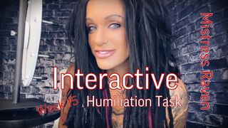 Clips 4 Sale   INTERACTIVE HUMILIATION TASK 2023   WEEK 15