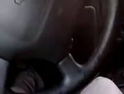 Sexy Teen Gets Facial In Car In Handjob And Suck Job