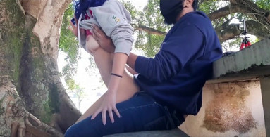 CHEATING My WIFE With Her BESTFRIEND In A PUBLIC PARK   RISKY OUTDOOR FUCK