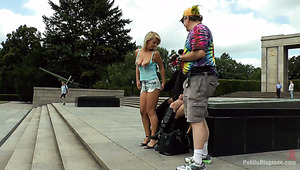 Public Humiliation With Luci Angel Is Turned Into Hard Doggy Analfuck