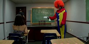 Latina Blows Clowning Teacher (Jasmine Blaze)