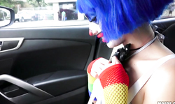 Slutty Clown Swallowing By Horny Dick Like A Balloon