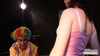 Ancient Clown Constant And Nailed By Teen Babe