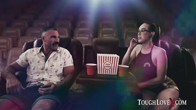 Alone In The Theater With Nerdy Mom In Glasses Jackie Hoff   Rough Sex