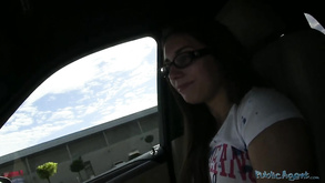 Nerdy Teen In Glasses Jenny Outdoor Fucking