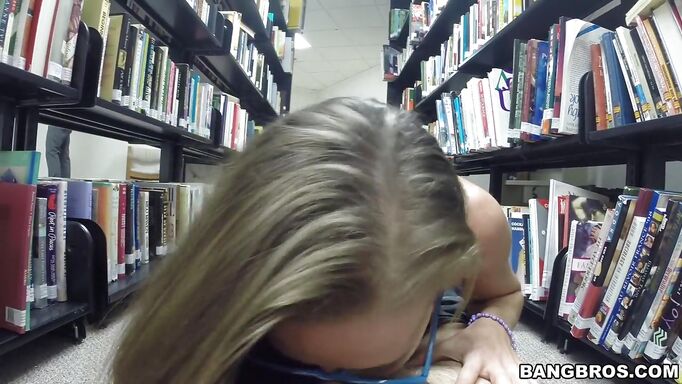 Blow Job In The Library