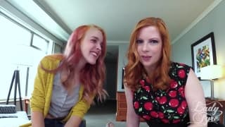 Two Redheads Hungry For Cock And Creampie