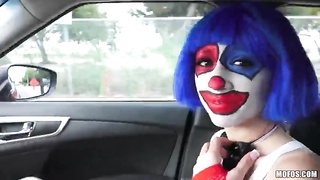 Slutty Clown With Blue Fur Get A Nice Ride In Stranded Teens Movie