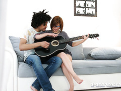 Nerdy Angelin Joy Got Fucked And Creamed By Her Guitar Tutor