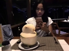 Dinner And Creampie For Asian Girl