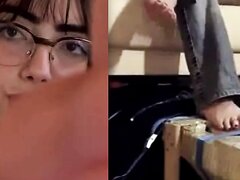 Nerdy Girl Smelly Feet Smother Bondage (Collage Edit)