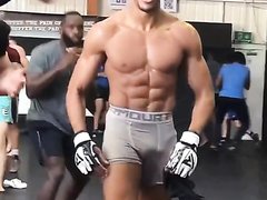 Sexy Mma Fighter With Night Cockslip And Bulge