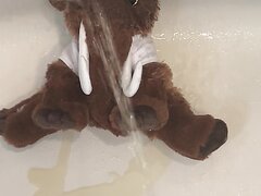 Soaking A Mammoth Plush In My Piss