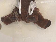 Soaking A Mammoth Plush In My Piss