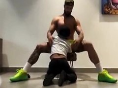 Little Miidget Worships A Muscle Sports Guy