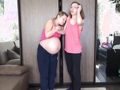 Pregnant Belly Rubbing   Video 2