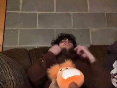 Guy Fucks Stuffed Toy And Cums