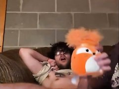 Guy Fucks Stuffed Toy And Cums