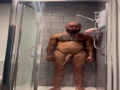 Sexy Naked Big Dicked Stud In The Shower