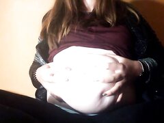 BBW Playing With Her Jiggly Belly