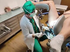 Doc Records As He Swabs Patients Vagina