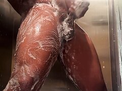 Big Booty Trade Shower Stroking