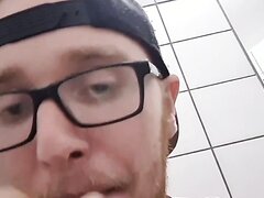 Faggot Dominik Eats It’s Shit On Public Toilet