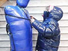 My Slave Bagged And Suffocated With A Sleepingbag And S