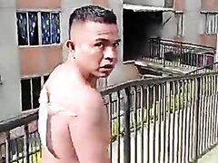 NAKED THIEF AT THE STREET