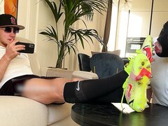 Sissy Slave Worships Football Player’s Boots And Feet   Video 2