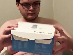 Diabetic Retard Geeks Out Over Med Supplies And Cums