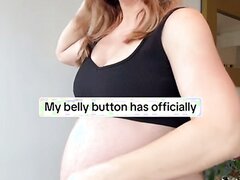 Pregnant Belly Button Reveal