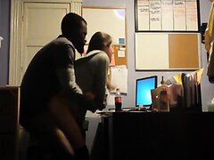 YOUNG MARRIED MILF CHEATING AT WORK BBC CREAMPIE