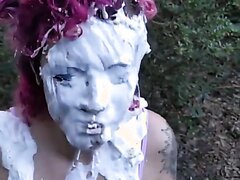 Pink Hair Gets Pied