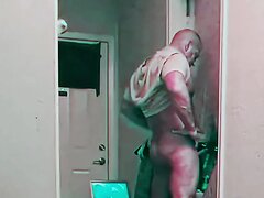 Muscle Str8 Military Top Dumping Load In Gloryhole Slut