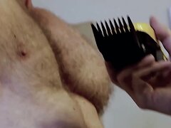 STEPDAD HAS SON TRIM ALL HIS BODY HAIR & THEN MANSCAPE.