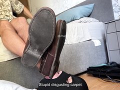 Lick Spoiled Straight Guy’s Boat Shoes And Feet