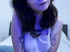 Young Nerdy Brunette Bate