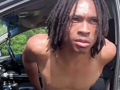 Dreadhead Shows Bbc And Hole Outside Car