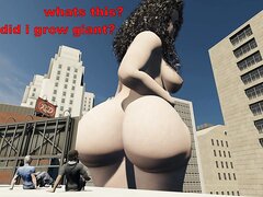 Giantess Growth Unaware Anal Vore